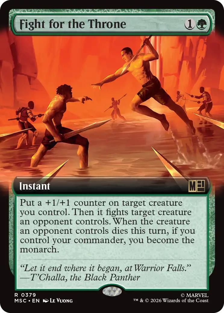 Fight for the Throne [379] [Extended Art] [Marvel Super Heroes: Commander] [Non-Foil]