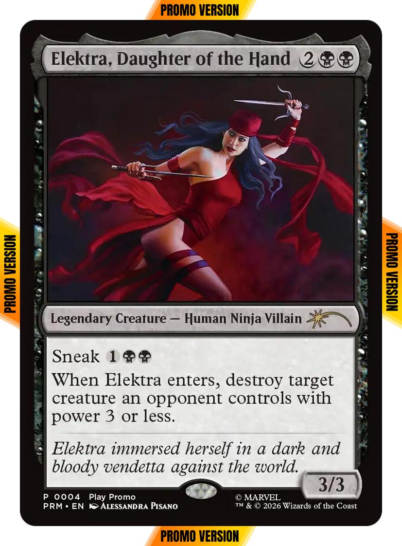 Elektra, Daughter of the Hand [12] [PRM-0004] [Spotlight Series] [Non-Foil]
