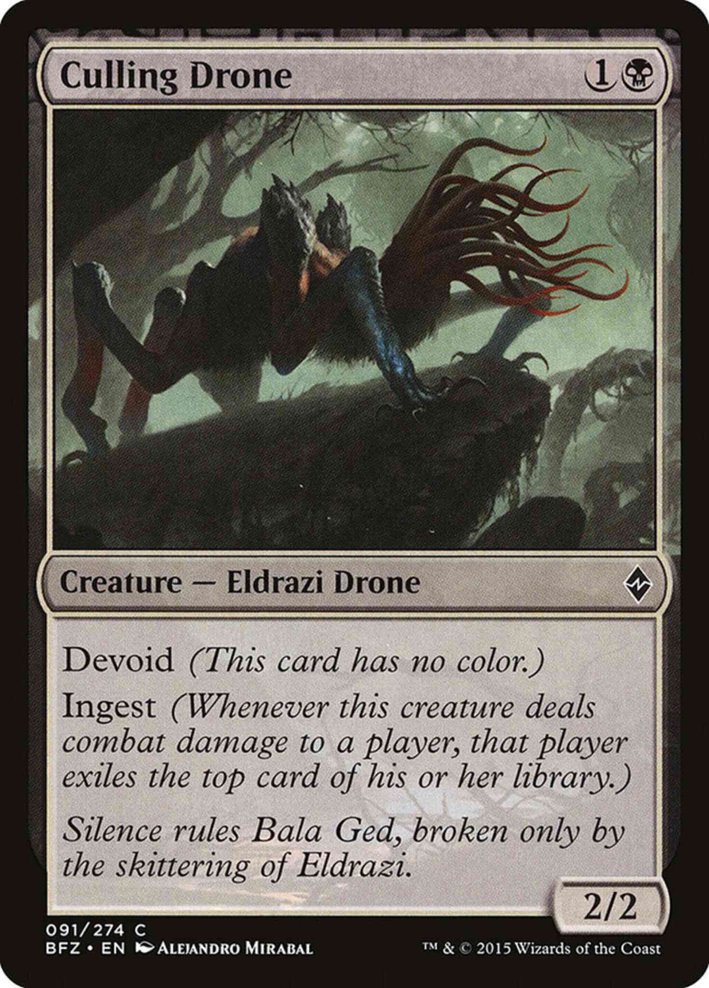 Culling Drone [91] [Battle for Zendikar] [Non-Foil]