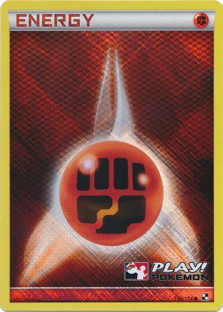Fighting Energy - 110/114 - Crosshatch Holo Play! Pokemon Promo [Reverse Holo]