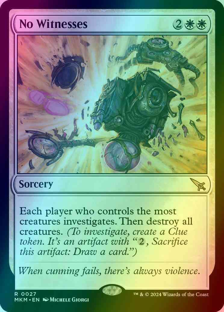 No Witnesses [27] [Murders at Karlov Manor] [Foil]