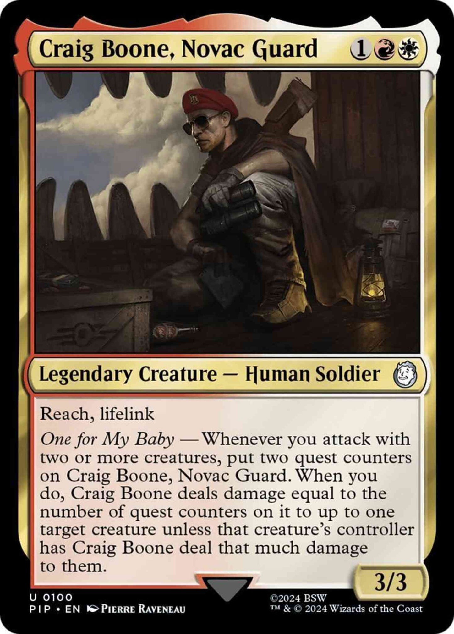 Craig Boone, Novac Guard [100] [Fallout] [Non-Foil]