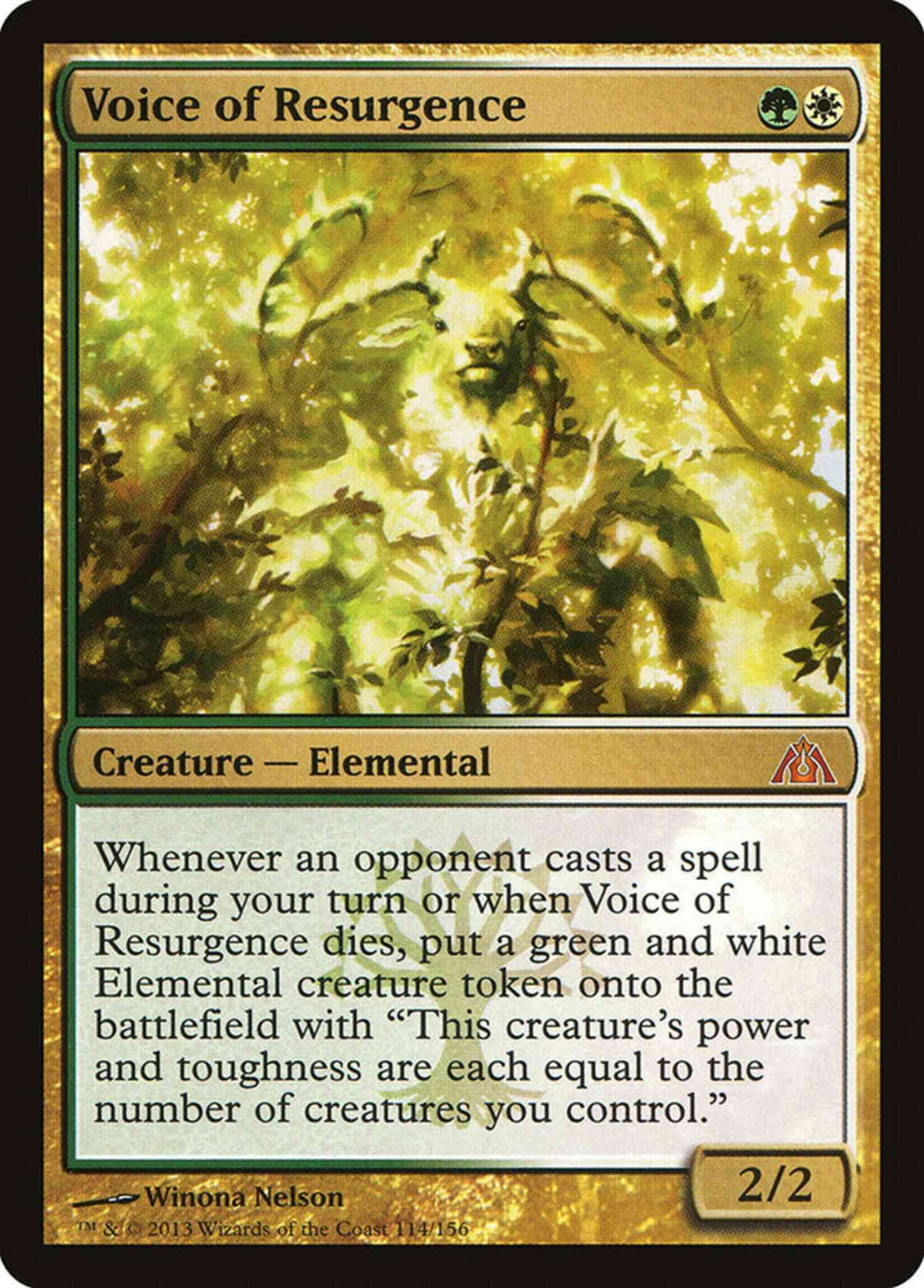 Voice of Resurgence [114] [Dragon's Maze] [Non-Foil]
