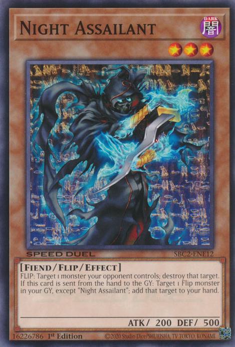 Night Assailant - SBC2-ENE12 - Common - 1st Edition