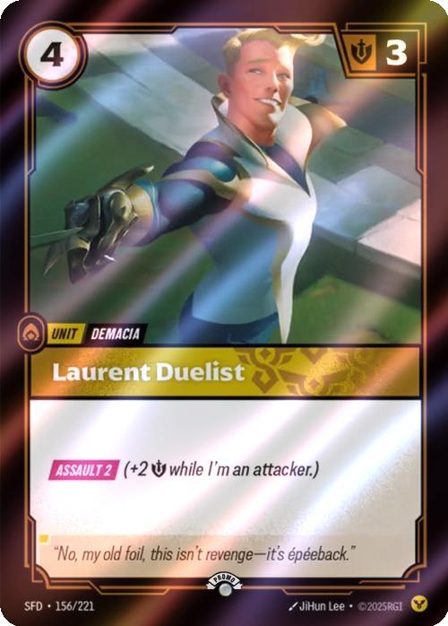 Laurent Duelist - 156/221 [Riftbound Organized Play Promotional Cards] [Foil]