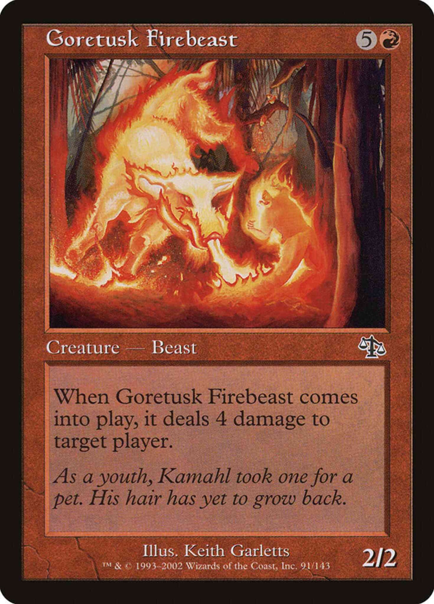 Goretusk Firebeast [91] [Judgment] [Non-Foil]