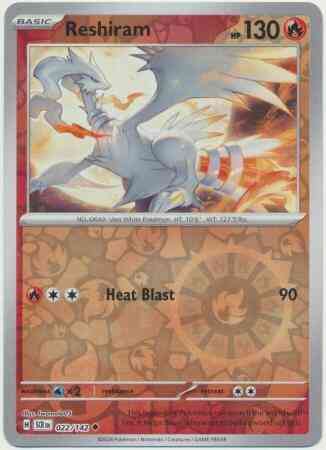 Reshiram - 022/142 - Uncommon [sv07-022] [Reverse Holo]