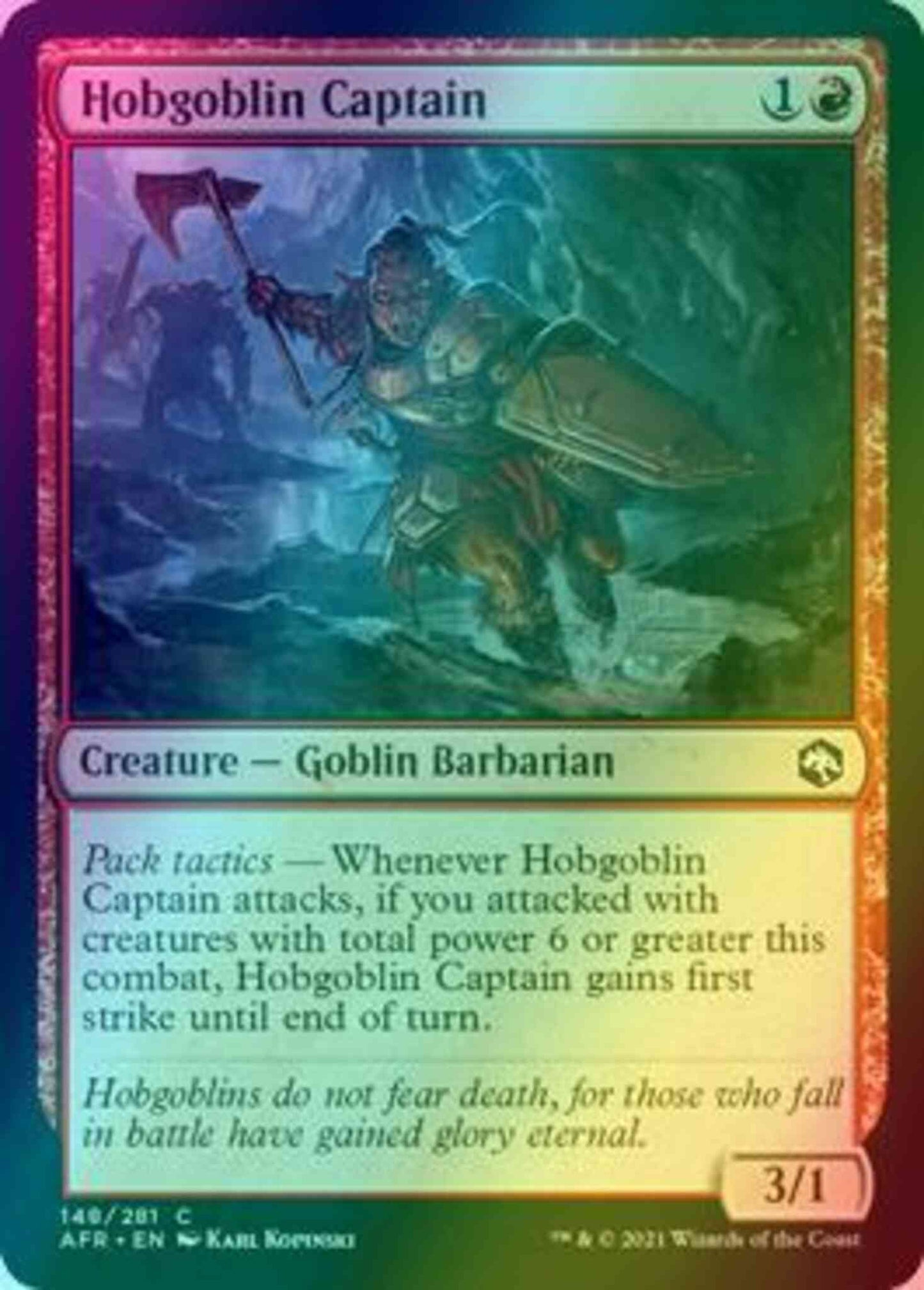 Hobgoblin Captain [148] [Adventures in the Forgotten Realms] [Foil]