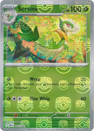 Servine - Master Ball Pattern - 002/086 - Common [sv105b-002] [Reverse Holo]
