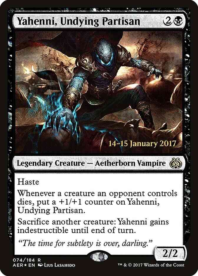 Yahenni, Undying Partisan [74s] [Aether Revolt Promos] [Foil]