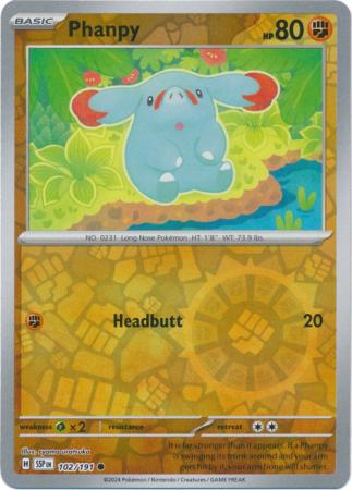 Phanpy - 102/191 - Common [sv08-102] [Reverse Holo]