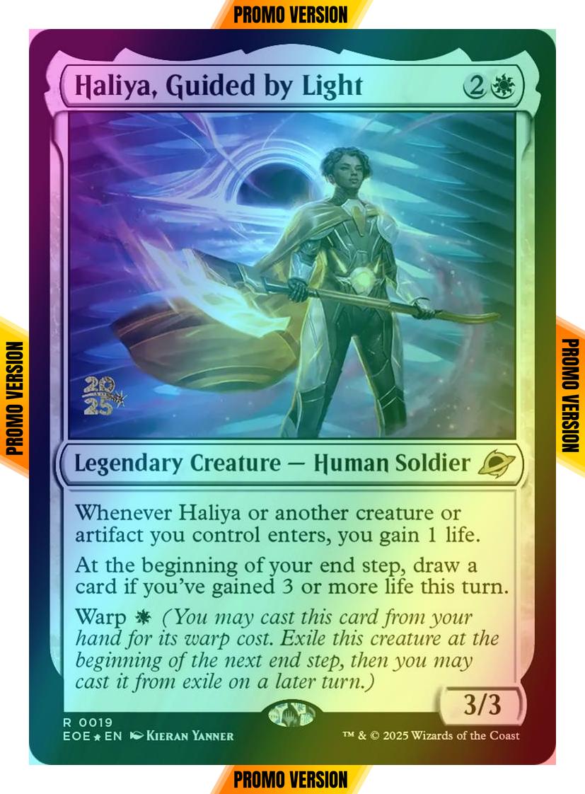 Haliya, Guided by Light [19s] [Prerelease] [Edge of Eternities: Promos] [Foil]