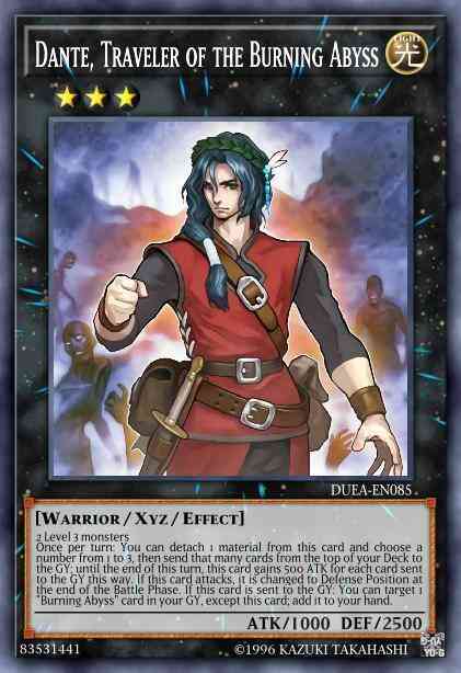 Dante, Traveler of the Burning Abyss - DUEA-EN085 - Secret Rare - Unlimited