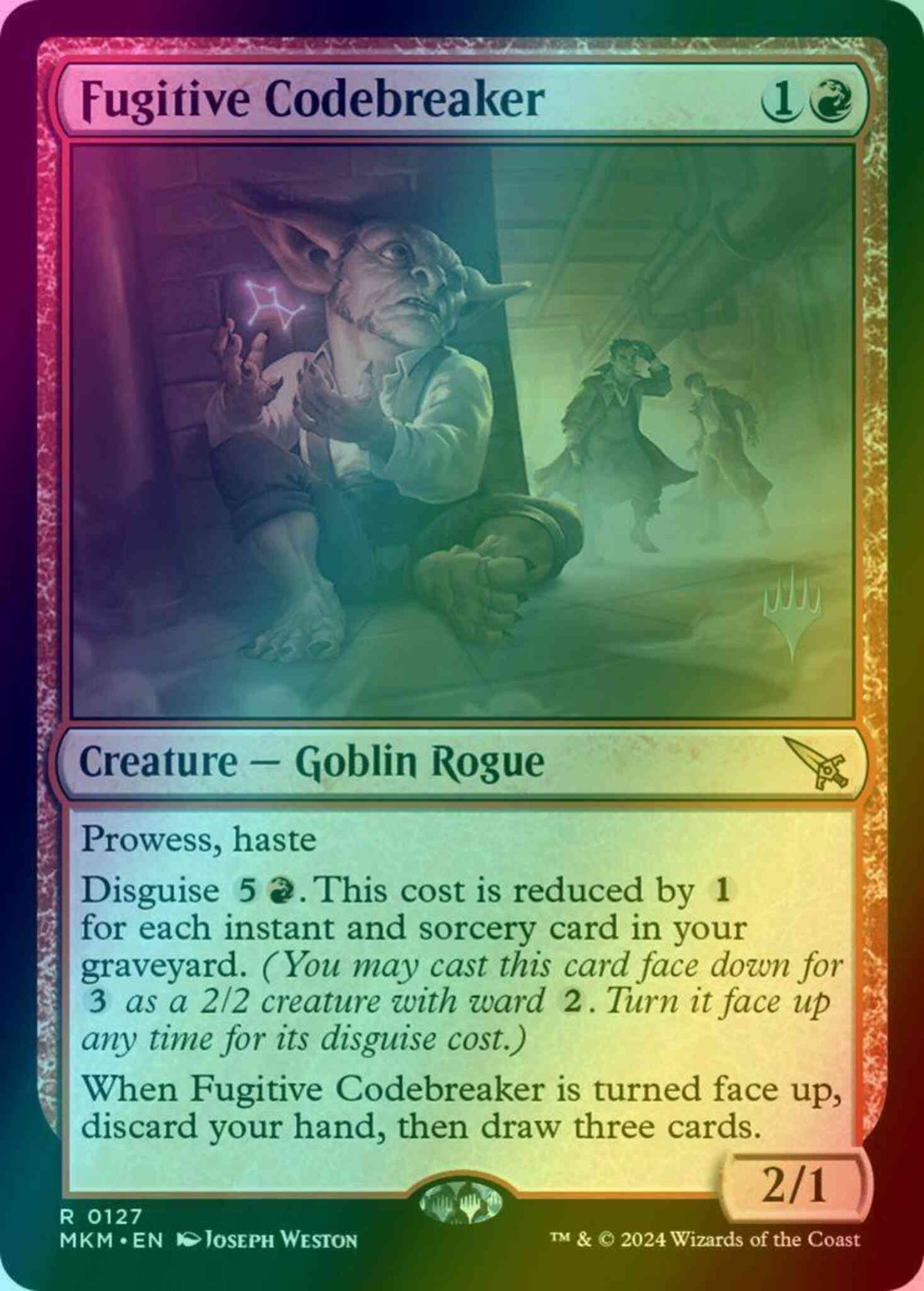 Fugitive Codebreaker [127p] [Promo Pack] [Murders at Karlov Manor: Promos] [Foil]