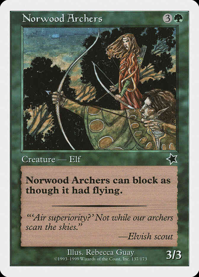 Norwood Archers [137] [Starter 1999] [Non-Foil]