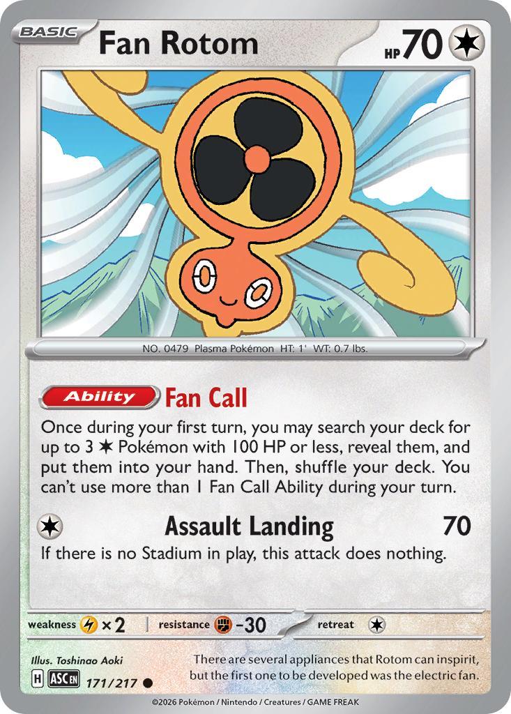 Fan Rotom - 171/217 - Common [me025-171] [Non-Holo]