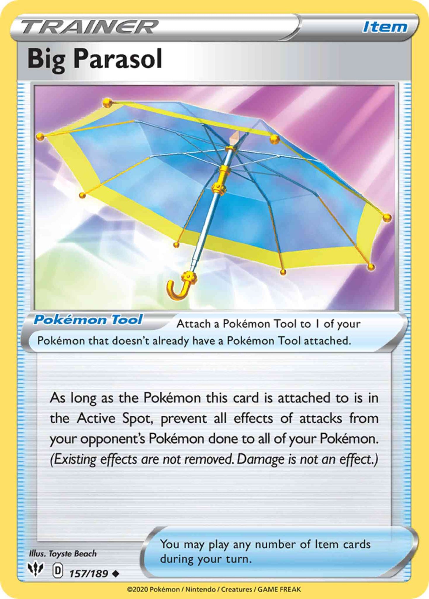 Big Parasol - 157/189 - Uncommon [swsh3-157] [Reverse Holo]