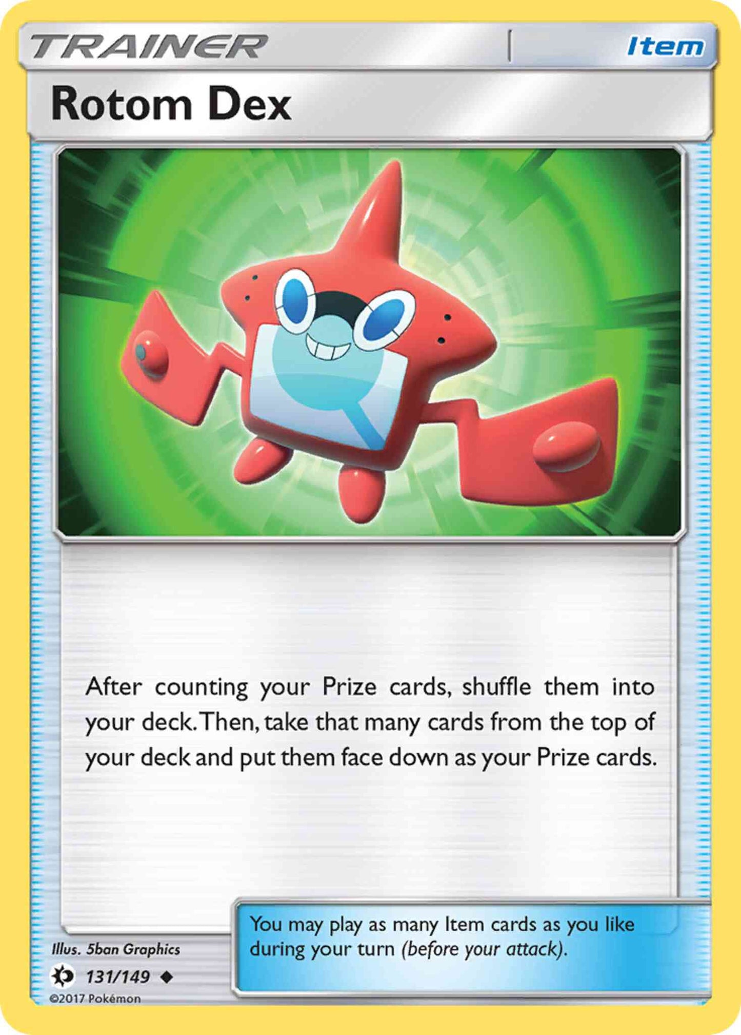 Rotom Dex - 131/149 - Uncommon [sm1-131] [Reverse Holo]