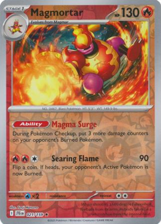 Magmortar - 021/159 - Rare [sv09-021] [Reverse Holo]