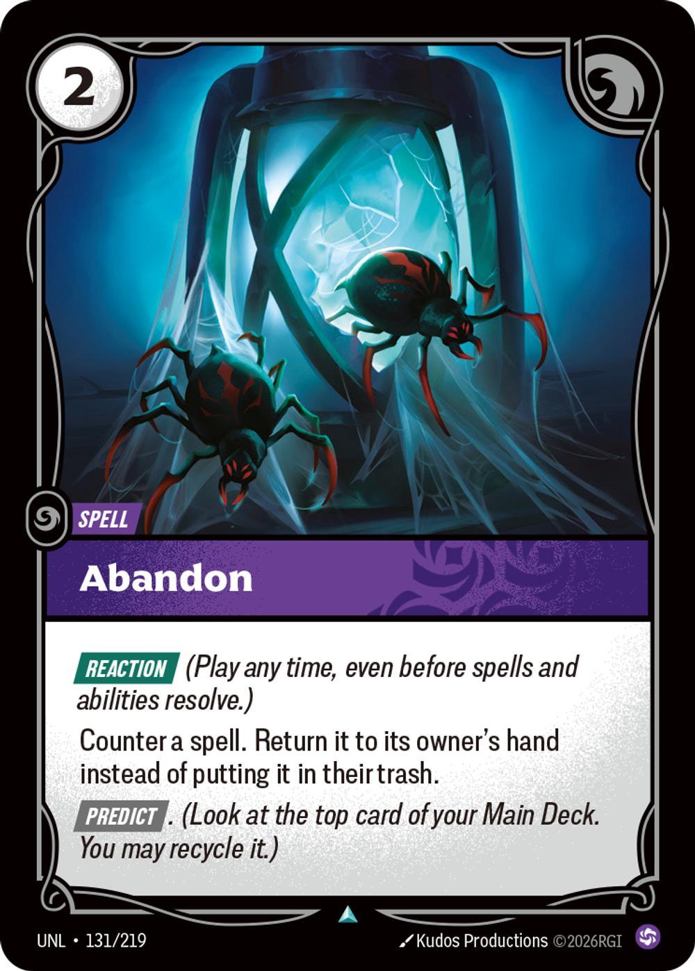 Abandon - 131/219 [Unleashed] [Non-Foil]