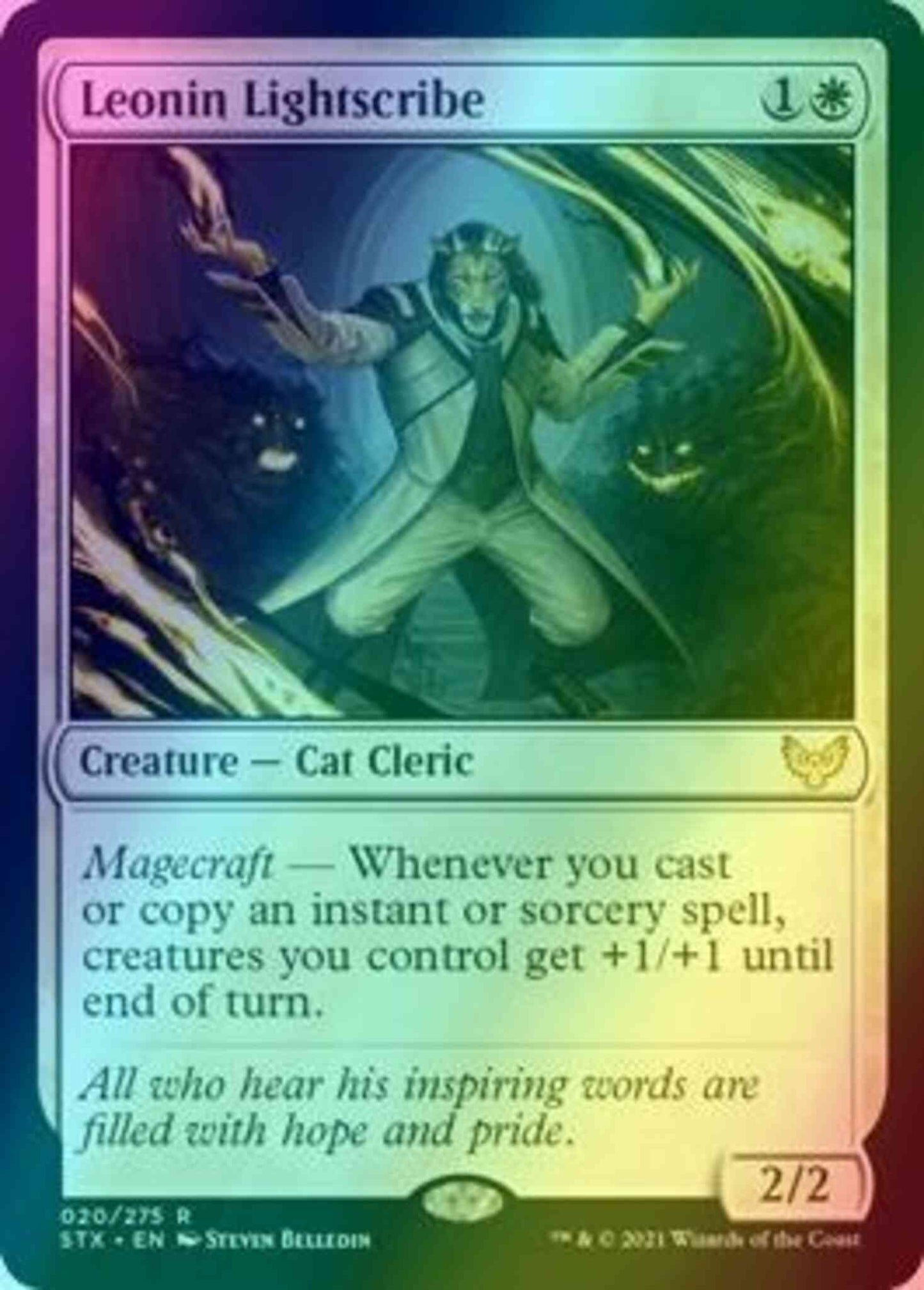 Leonin Lightscribe [20] [Strixhaven: School of Mages] [Foil]