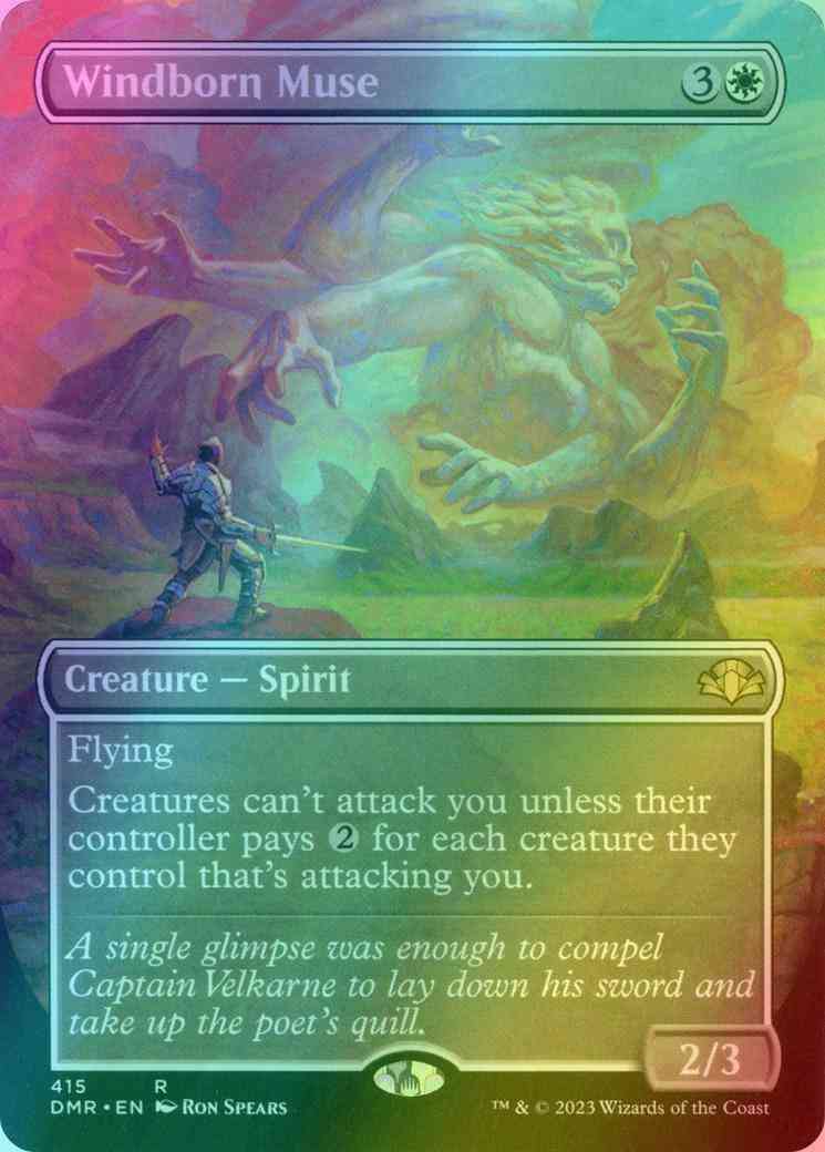 Windborn Muse [415] [Borderless] [Dominaria Remastered] [Foil]