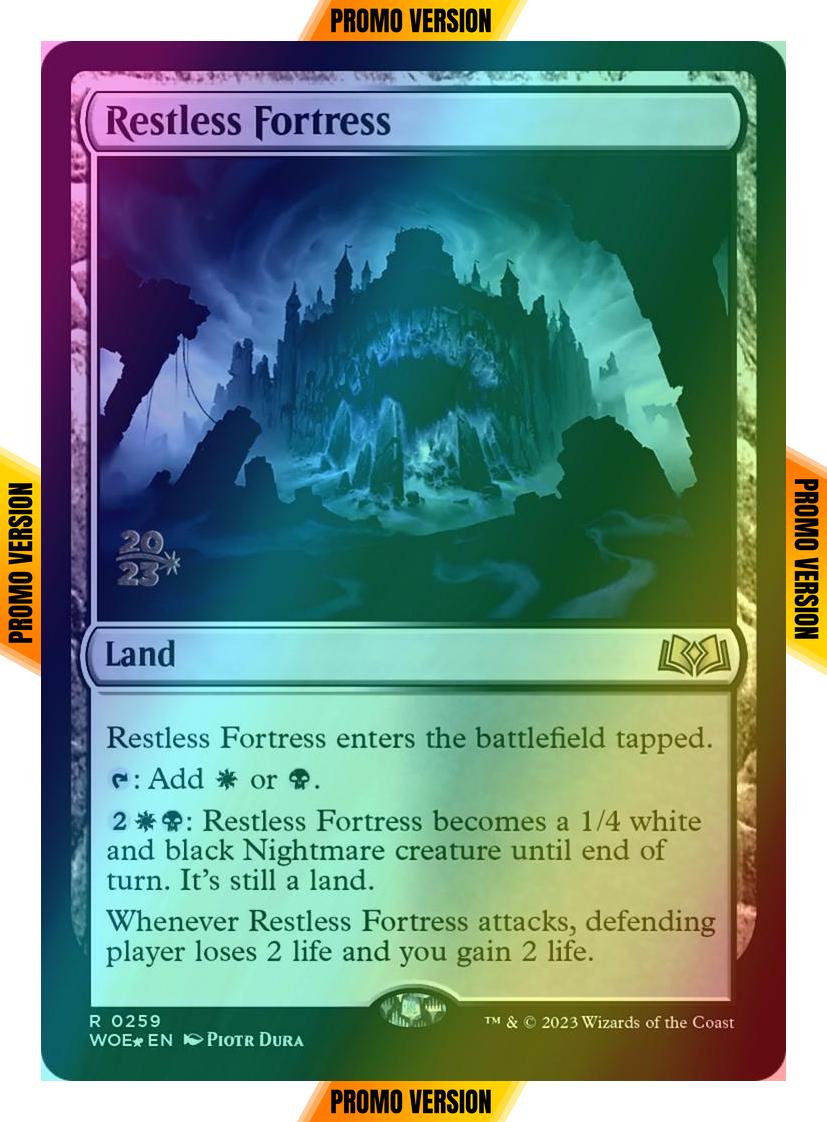 Restless Fortress [259s] [Prerelease] [Wilds of Eldraine: Promos] [Foil]