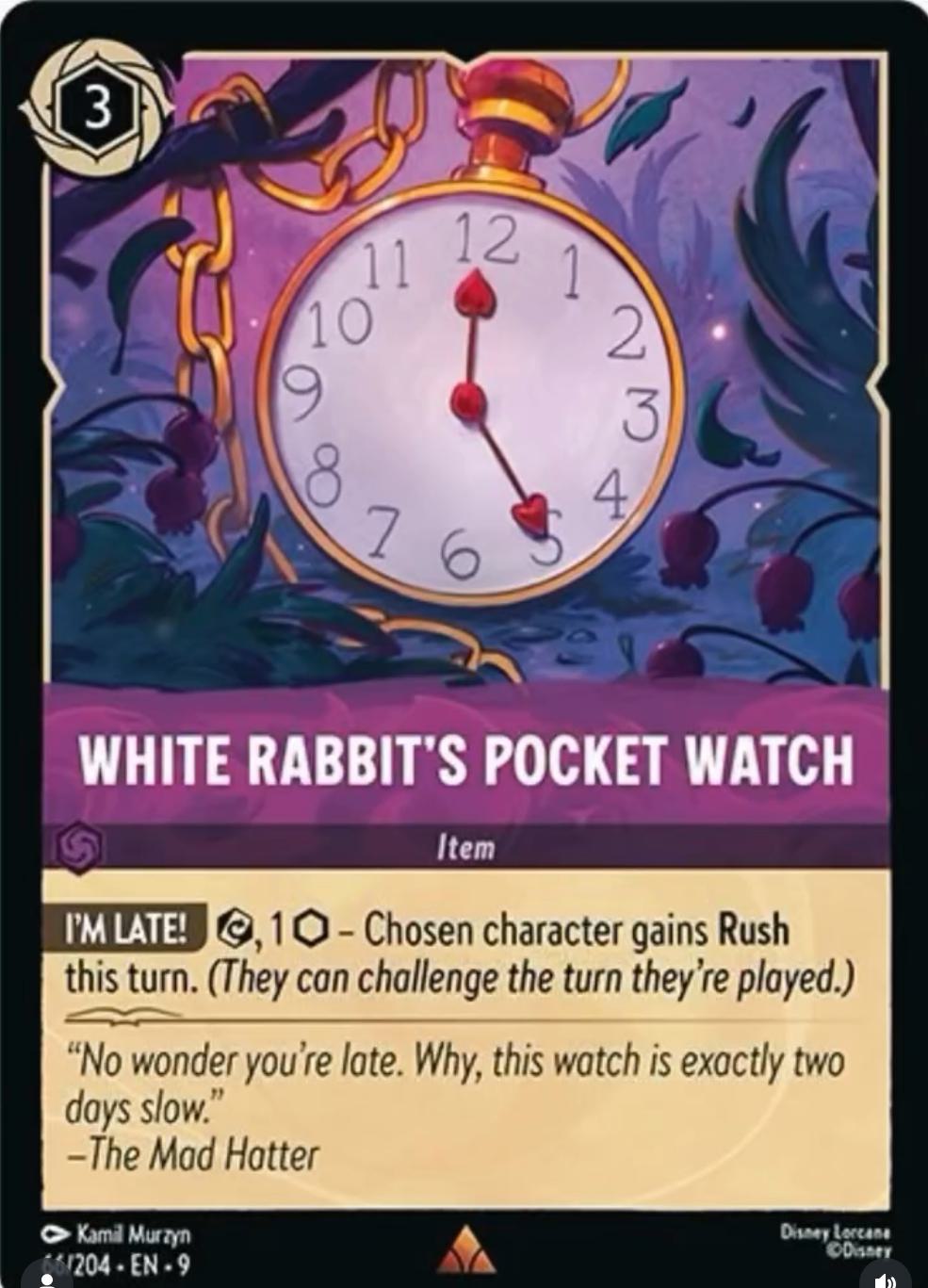 White Rabbit's Pocket Watch - 66/204 [Fabled] [Non-Foil]