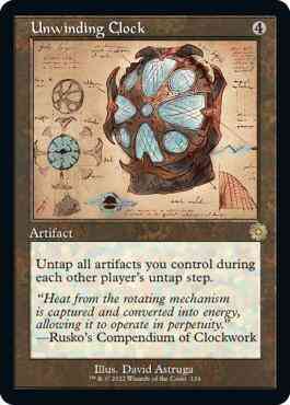 Unwinding Clock [124] [Retro Frame] [Schematic] [The Brothers' War Retro Artifacts] [Non-Foil]