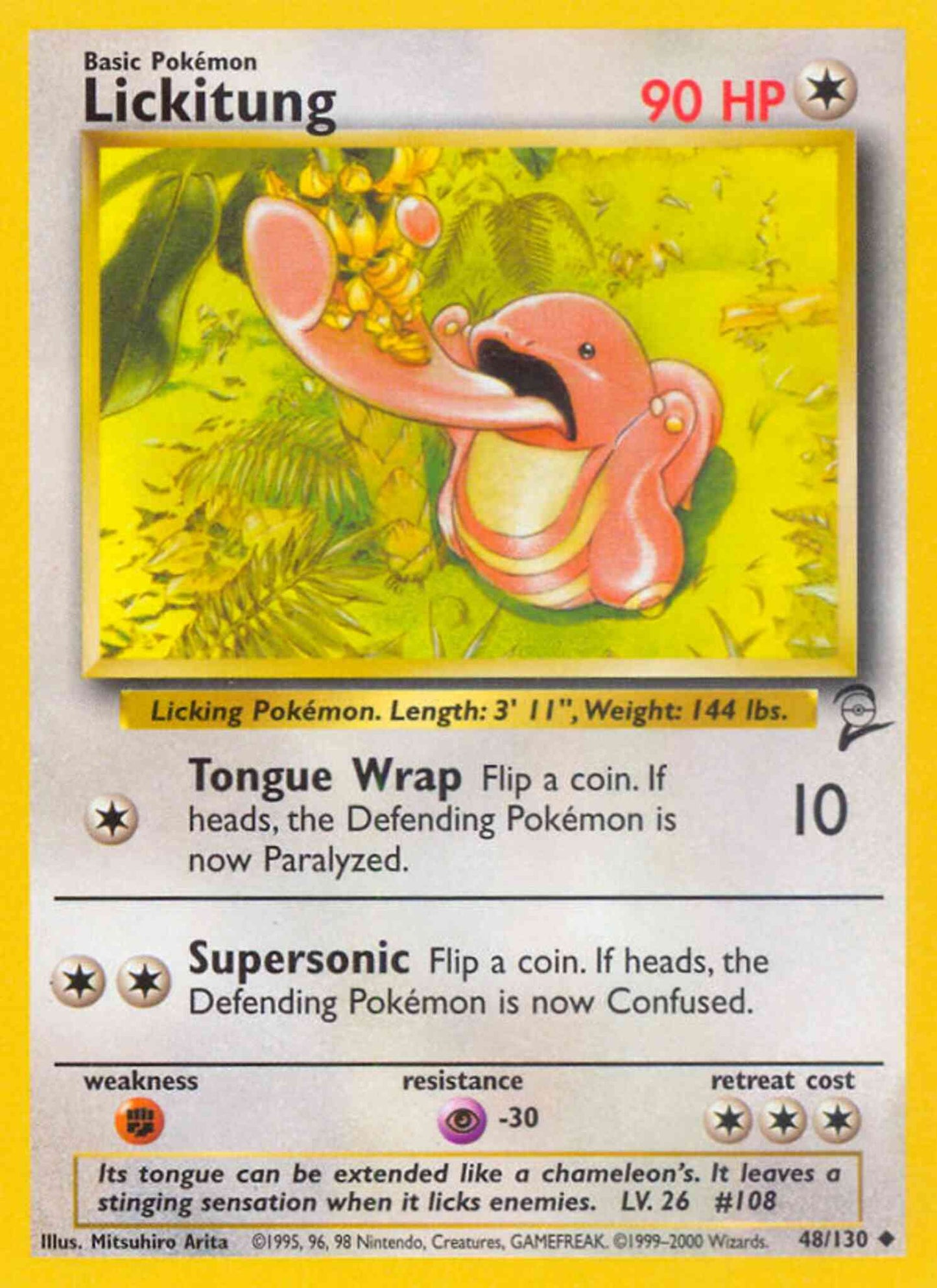 Lickitung - 48/130 - Uncommon [base4-48] [Non-Holo]