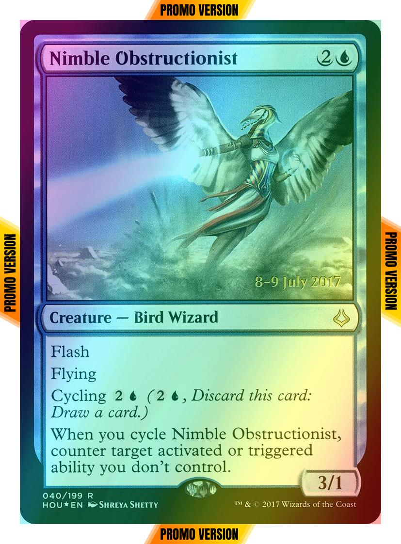 Nimble Obstructionist [40s] [Hour of Devastation Promos] [Foil]
