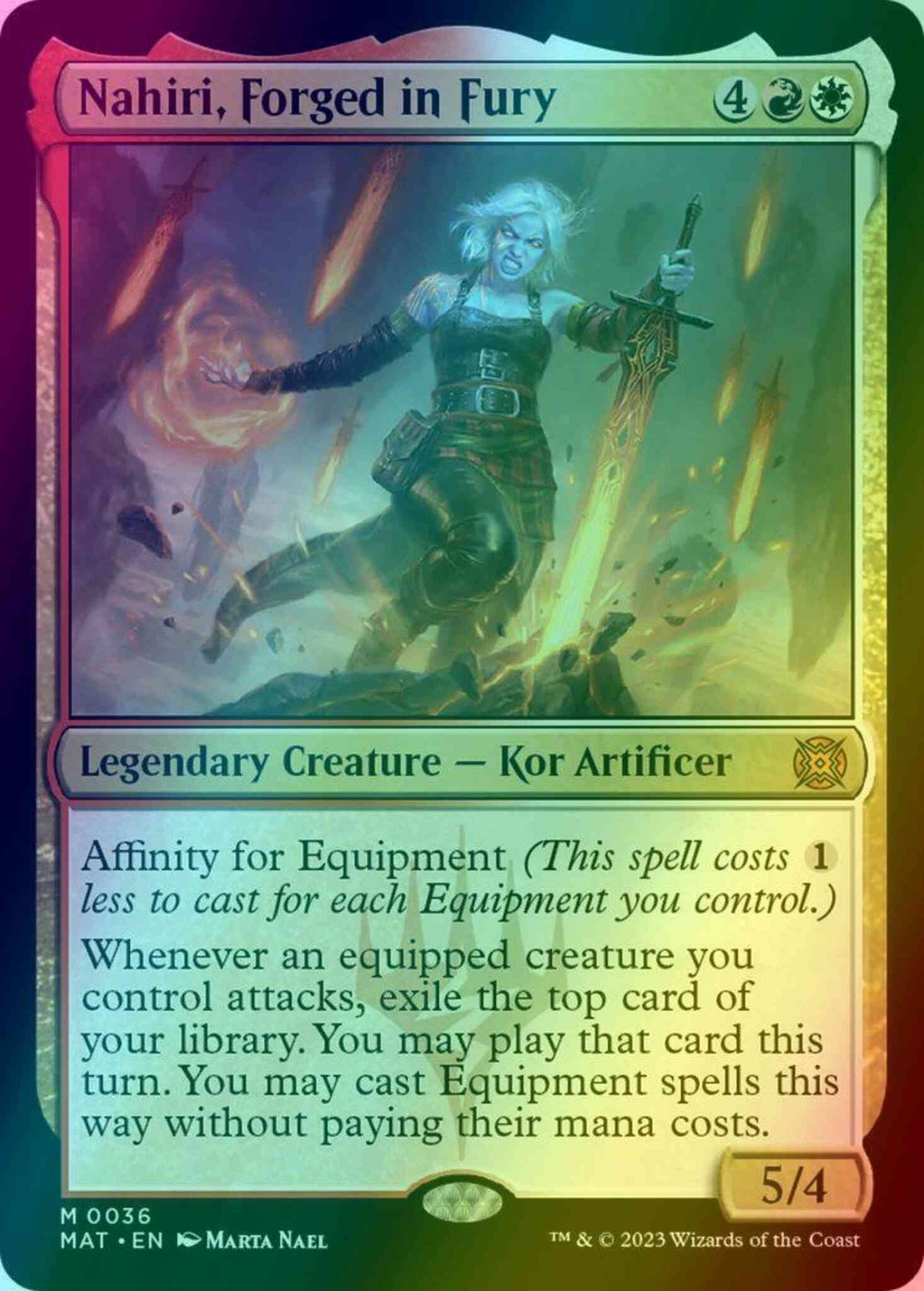 Nahiri, Forged in Fury [36] [March of the Machine: The Aftermath] [Foil]