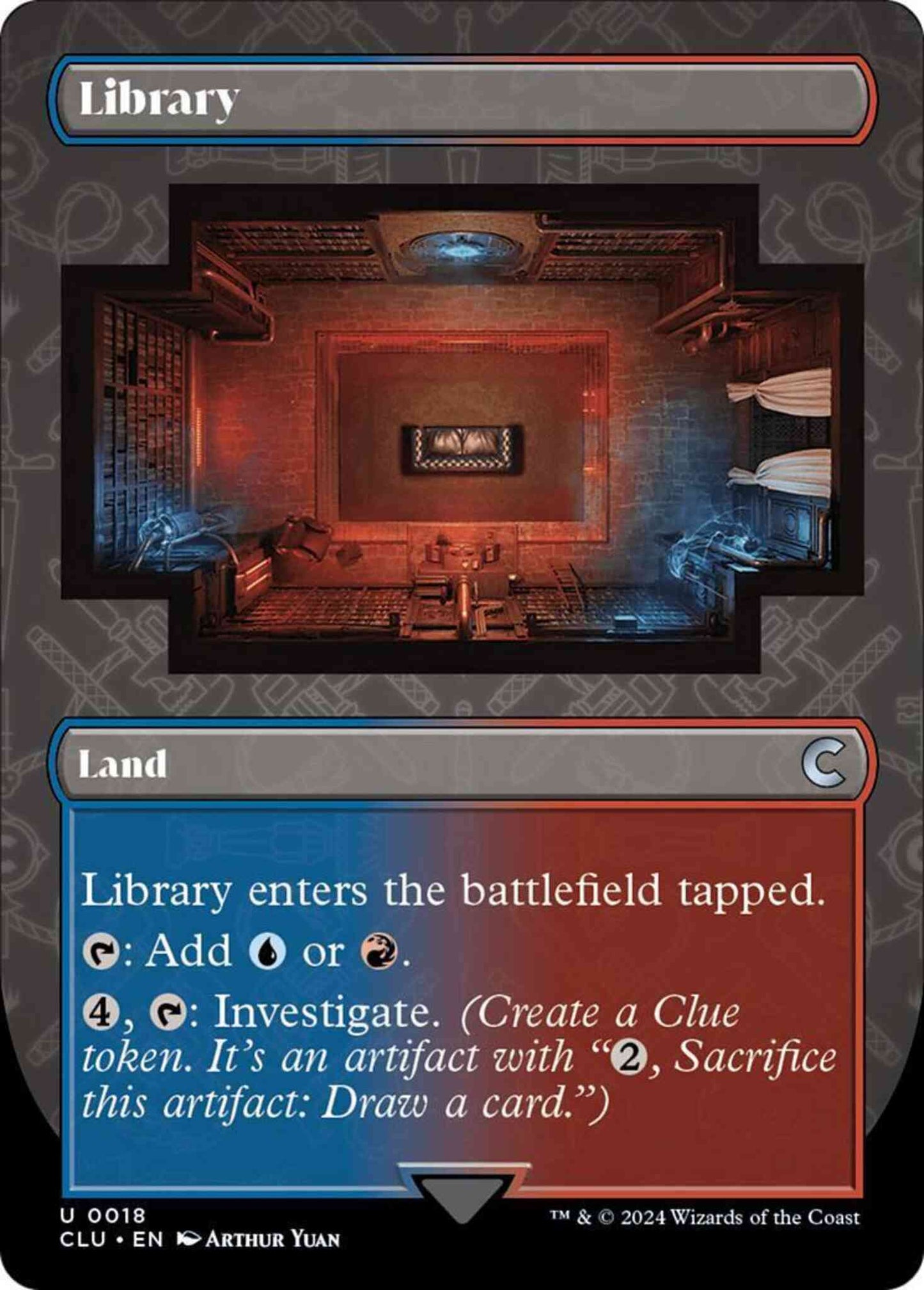 Library [18] [Borderless] [Ravnica: Clue Edition] [Non-Foil]