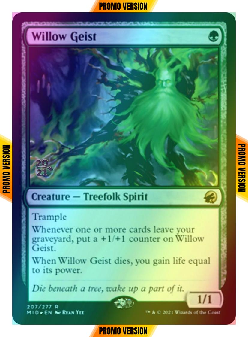 Willow Geist [Prerelease] [207s] [Innistrad: Midnight Hunt Promos] [Foil]