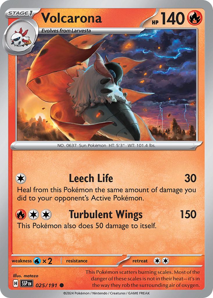 Volcarona - 025/191 - Common [sv08-025] [Non-Holo]