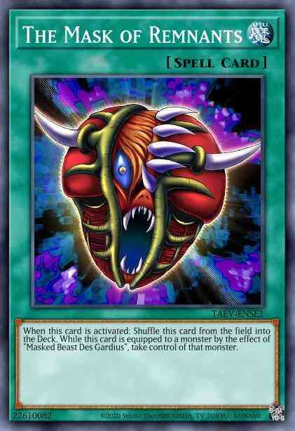 The Mask of Remnants - SBCB-EN119 - Common - 1st Edition