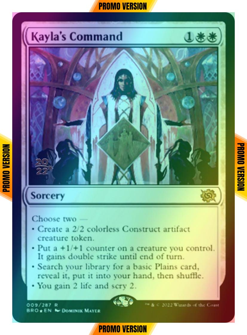 Kayla's Command [9s] [Prerelease] [The Brothers' War: Promos] [Foil]