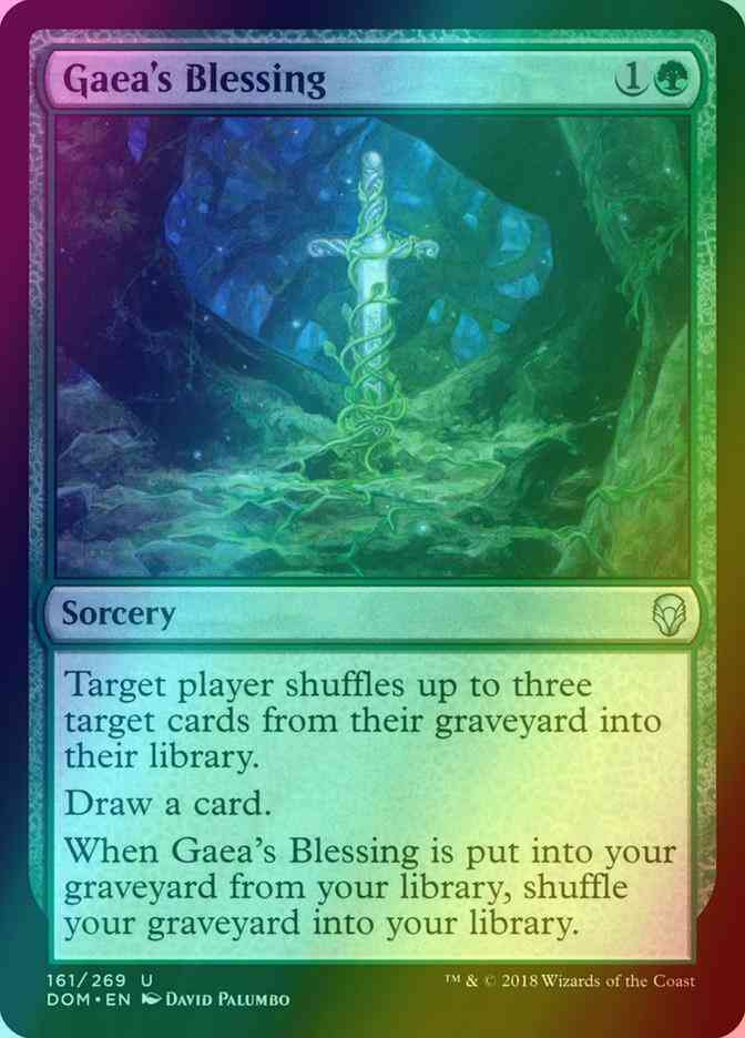 Gaea's Blessing [161] [Dominaria] [Foil]