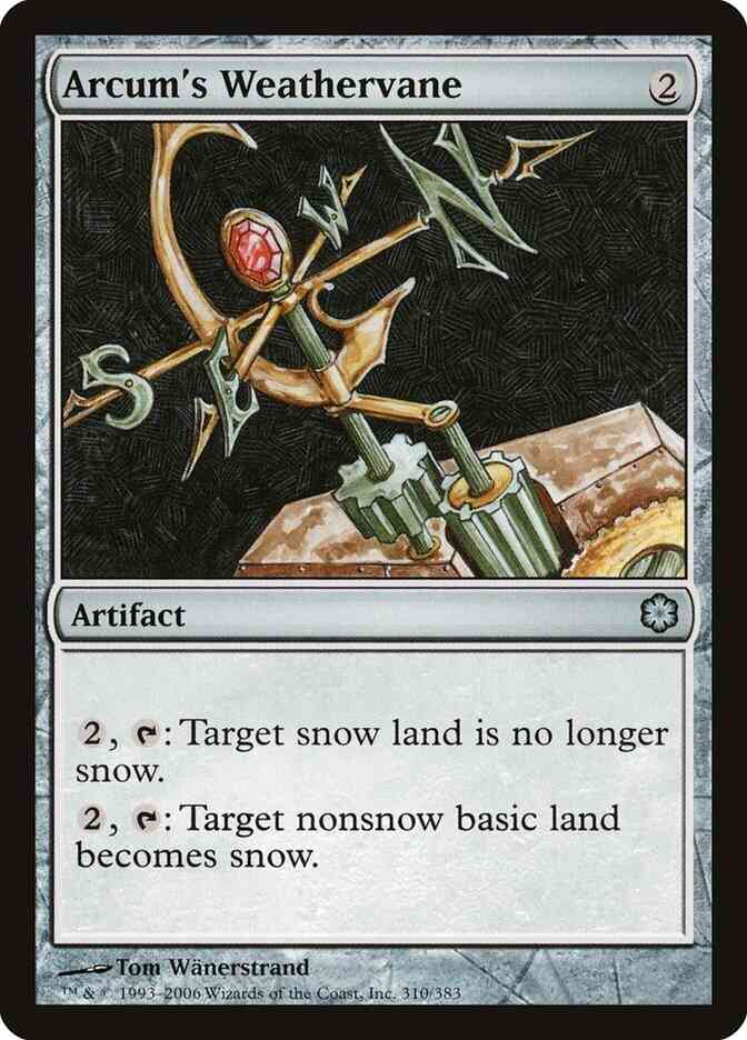 Arcum's Weathervane [310] [Coldsnap Theme Decks] [Non-Foil]
