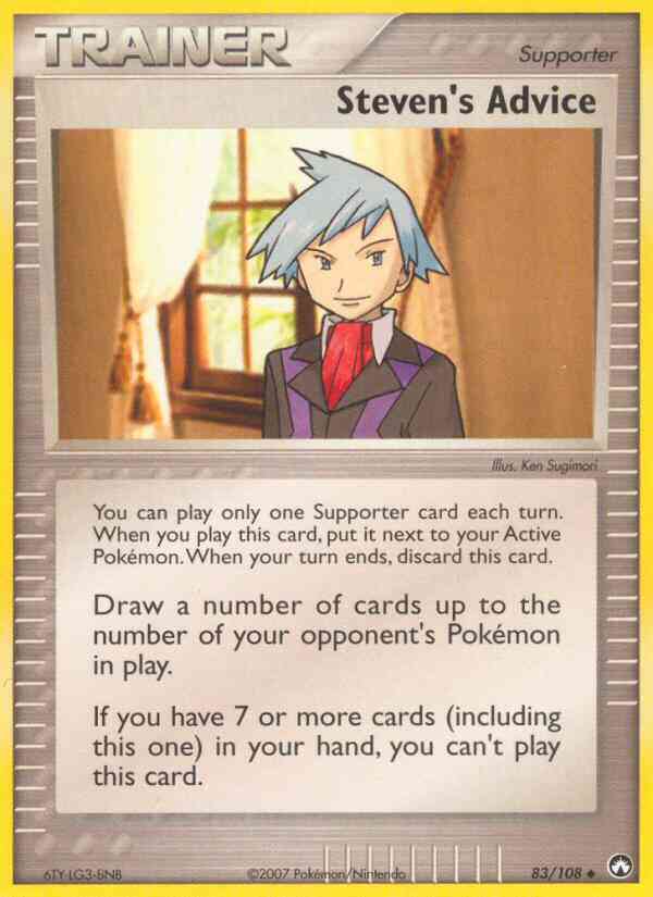 Steven's Advice - 83/108 - Uncommon [ex16-83] [Non-Holo]