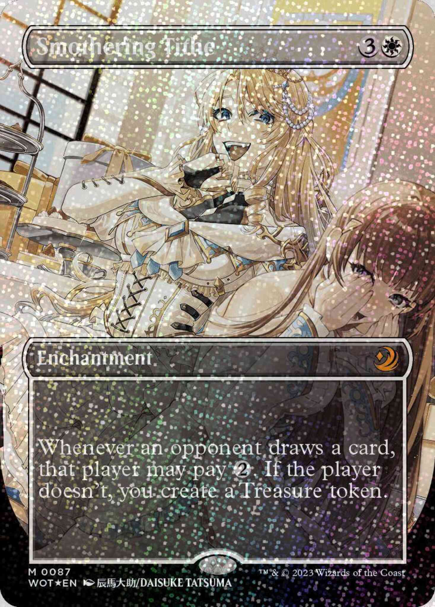 Smothering Tithe 息詰まる微税foil 日)【Foil】息詰まる徴税 / Smothering Tithe ☆ボーダーレス☆ 【2X2