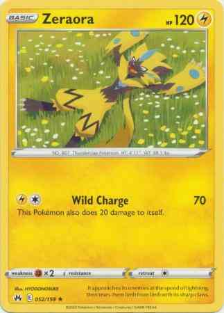 Zeraora - 052/159 - Rare [swsh125-052] [Non-Holo]