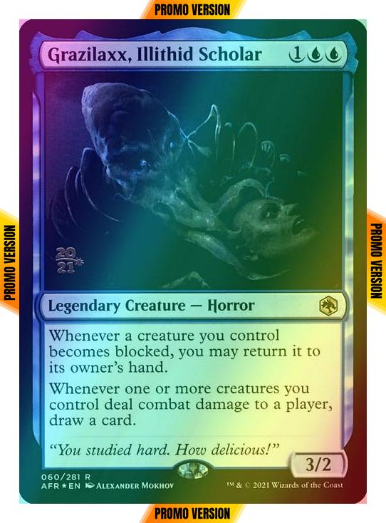Grazilaxx, Illithid Scholar [Prerelease] [60s] [Adventures in the Forgotten Realms Promos] [Foil]