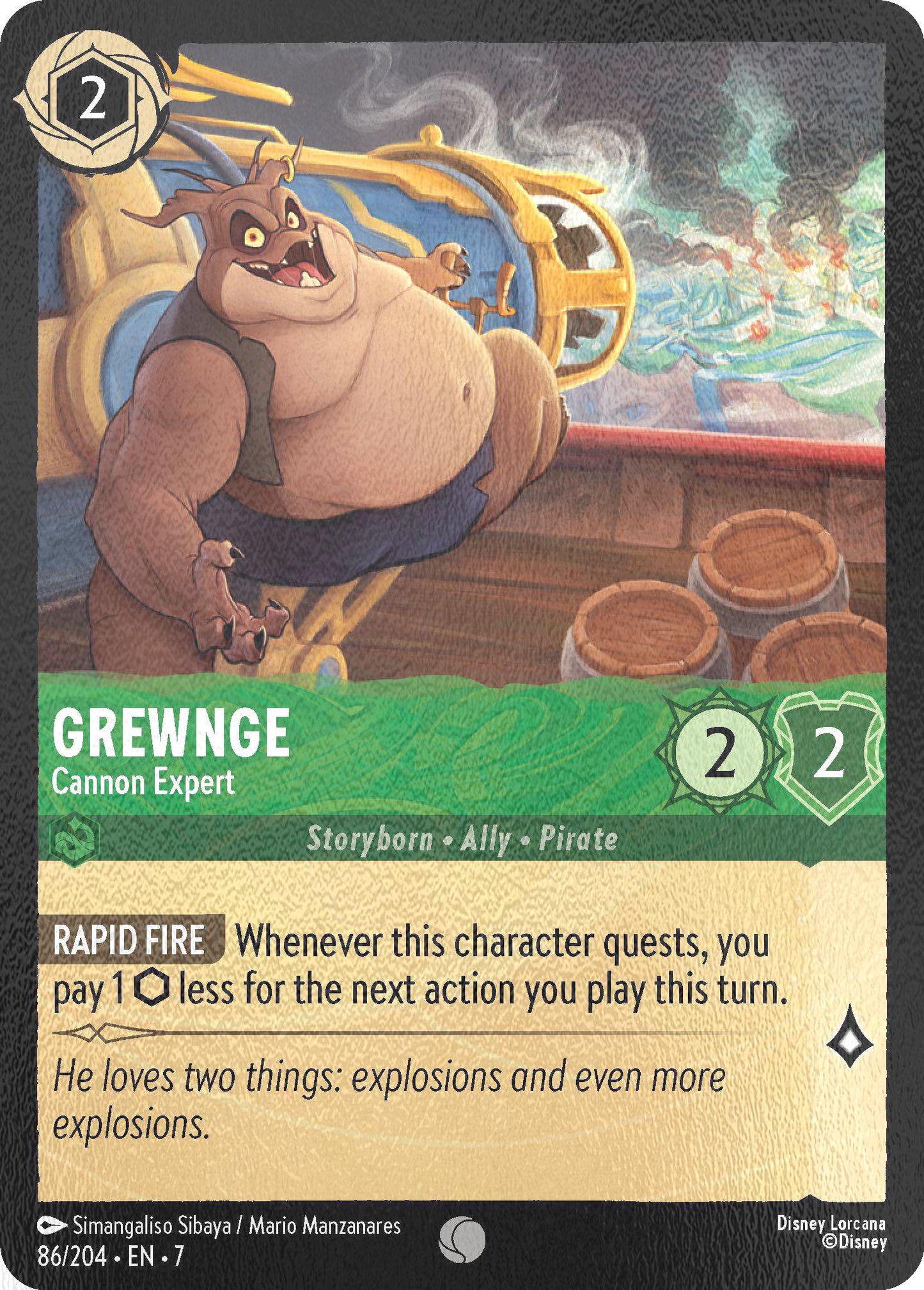 Grewnge - Cannon Expert - 86/204 [Archazia's Island] [Cold Foil]