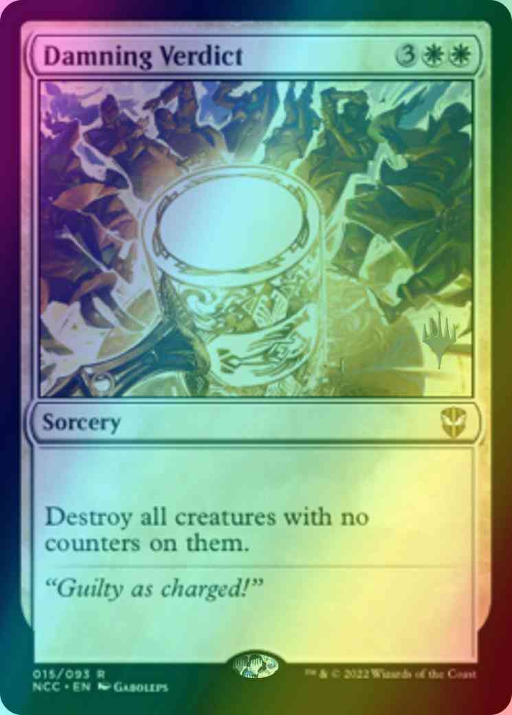 Damning Verdict [Promo Pack] [15p] [Streets of New Capenna: Commander: Promos] [Foil]