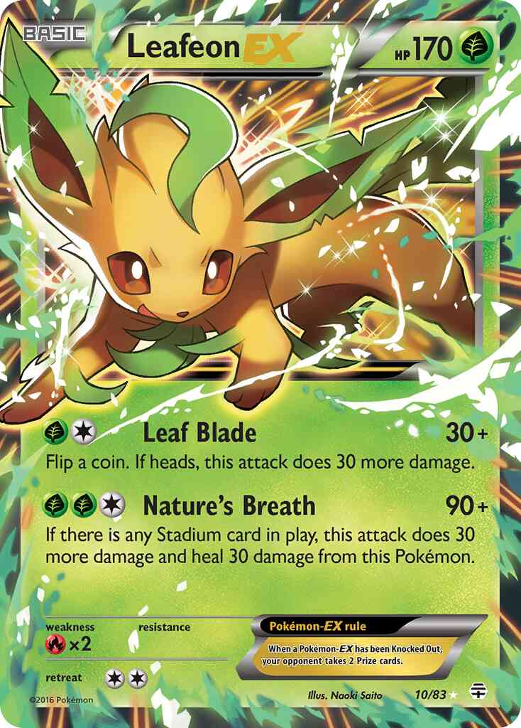 Leafeon-EX - 10/83 - Rare Holo EX [g1-10] [Ultra]