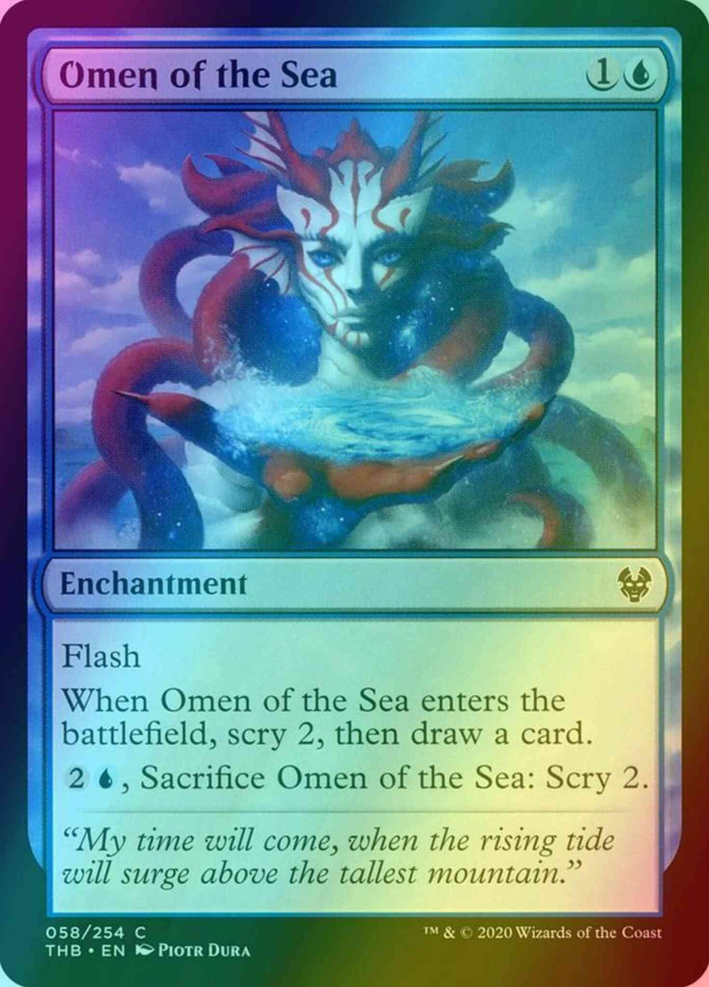 Omen of the Sea [58] [Theros Beyond Death] [Foil]