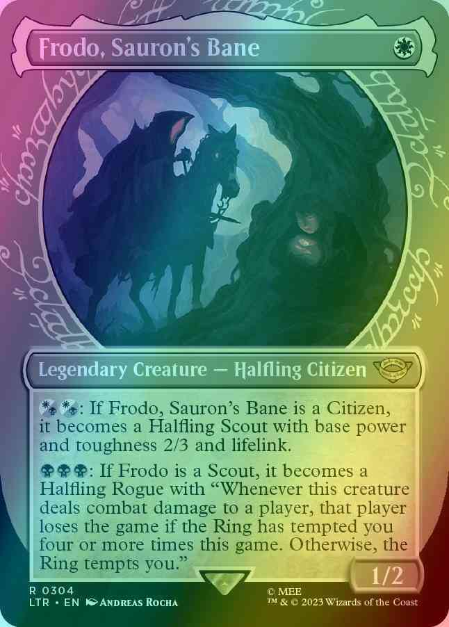Frodo, Sauron's Bane [304] [Ring Showcase] [The Lord of the Rings: Tales of Middle-earth] [Foil]