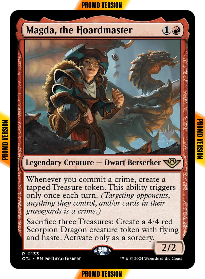 Magda, the Hoardmaster [133p] [Promo Pack] [Outlaws of Thunder Junction: Promos] [Non-Foil]