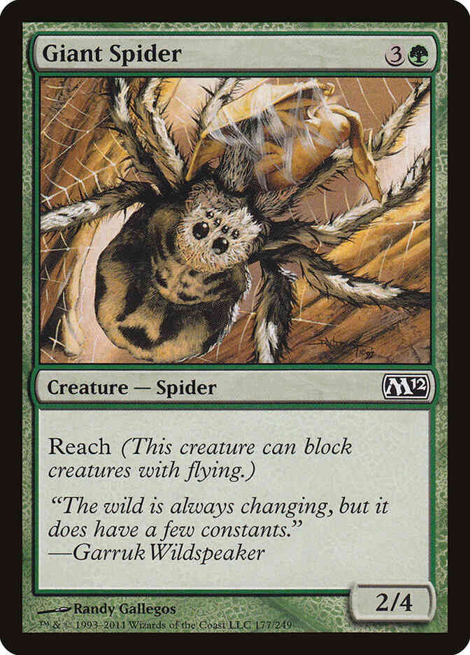 Giant Spider [177] [Magic 2012] [Non-Foil]